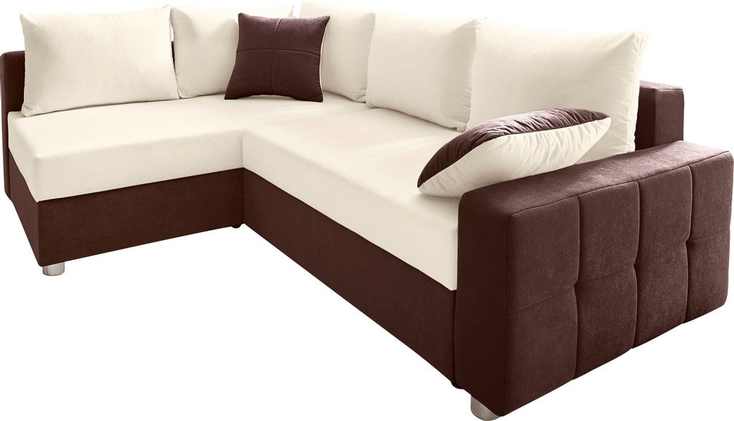 COLLECTION AB Ecksofa "Parma L-Form" mit Bettfunktion und Federkern günstig online kaufen