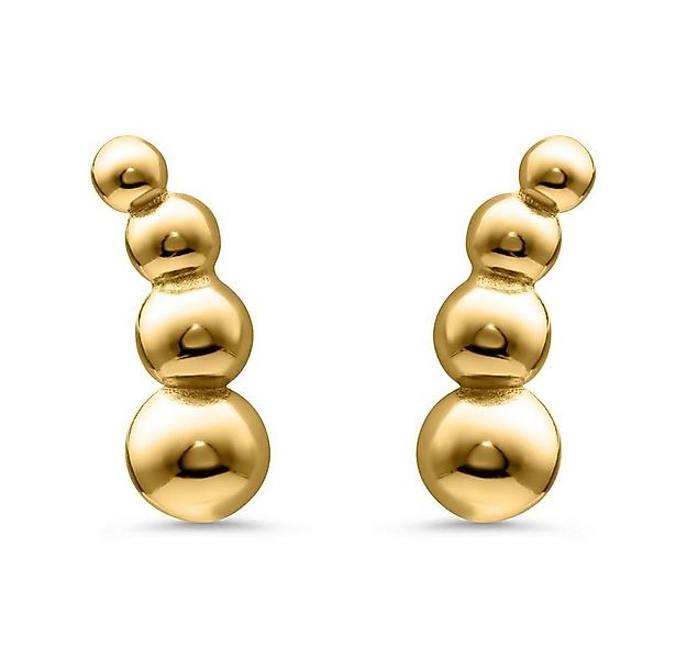 JEWLIX Paar Ohrstecker Kugel Ohrstecker von JEWLIX aus vergoldetem Sterling günstig online kaufen