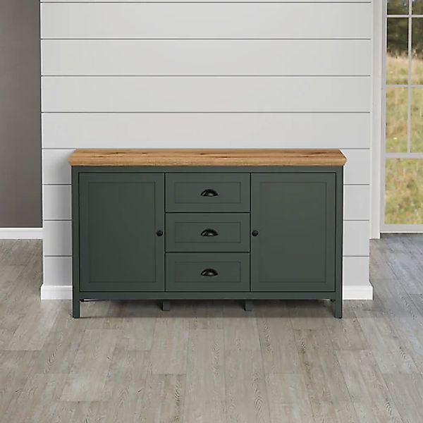 Home affaire Sideboard »Vienna«, (1 St.), Kommode im Landhausstil mit 3 Vol günstig online kaufen