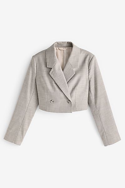 Next Kurzblazer Verkürzter, schraffierter Blazer (1-tlg) günstig online kaufen