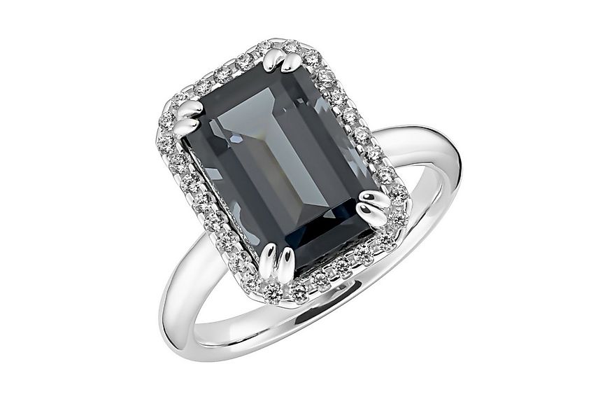 GIORGIO MARTELLO MILANO Silberring mit Zirkonia und grauem Kristallstein, S günstig online kaufen