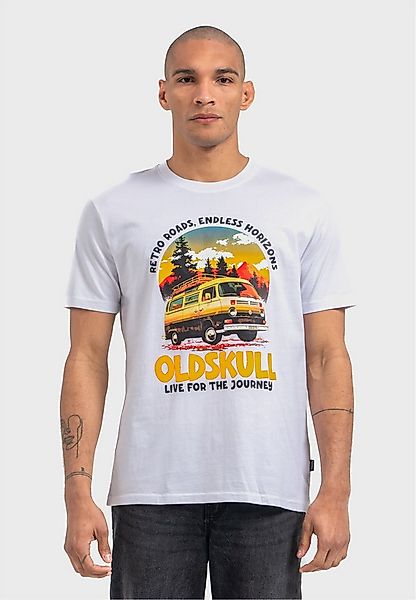 Oldskull T-Shirt Wrldvibe Adventure Van Logo Graphic Grenzenlose Kreativitä günstig online kaufen