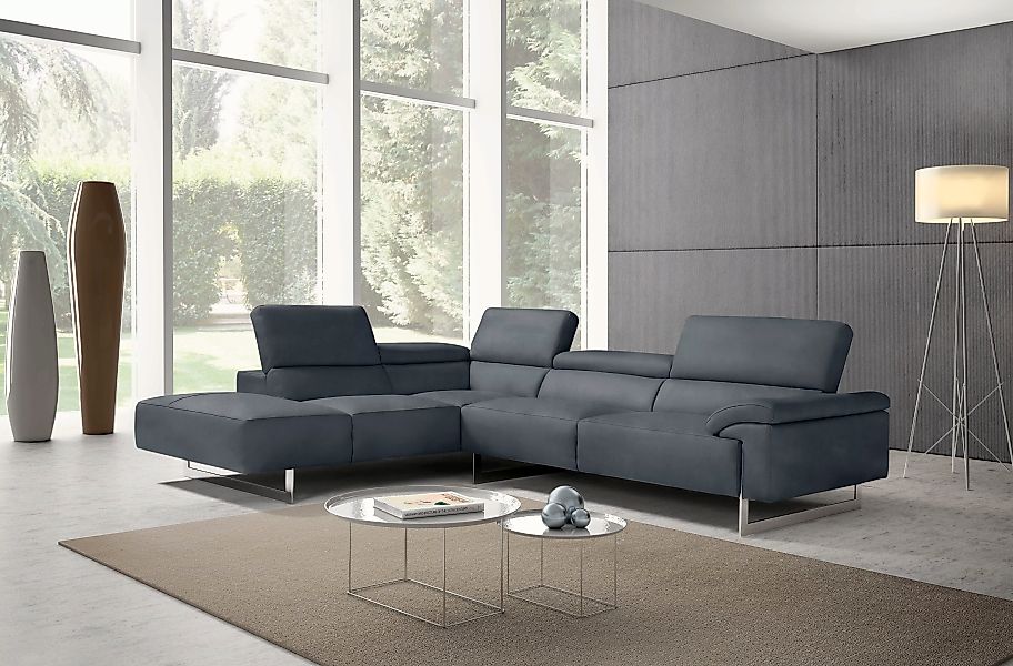 Egoitaliano Ecksofa "Malika, elegant und bequem, Designsofa, L-Form", mit O günstig online kaufen