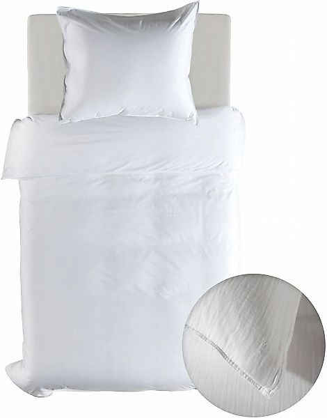 YELLOW Bettwäsche "Suite-Guadeloupe" 2 Stk. tlg. Uni Design, 100% Baumwolle günstig online kaufen