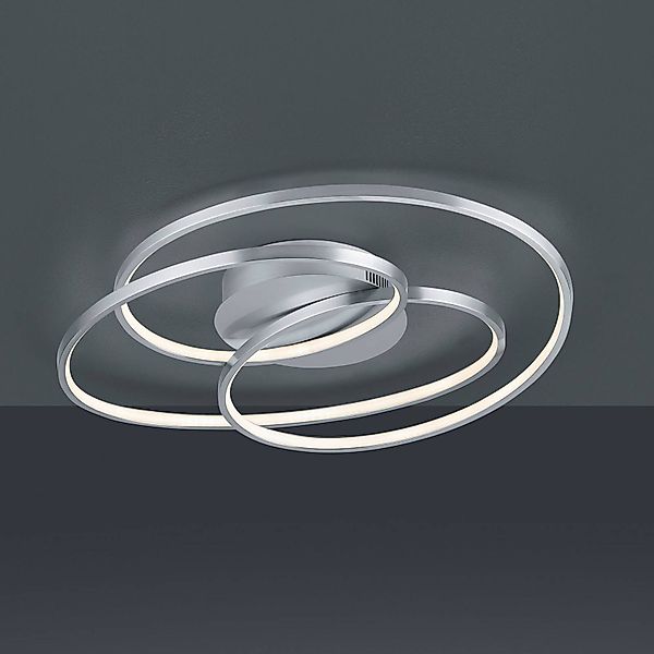 LED-Deckenlampe Gale, 60 cm, nickel matt günstig online kaufen