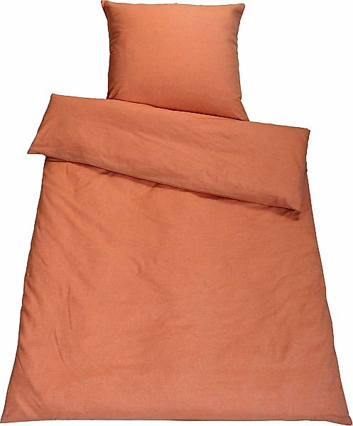 SETEX Bettwäsche "Chambray" 2 Stk. tlg. in diversen Uni-Tönen günstig online kaufen