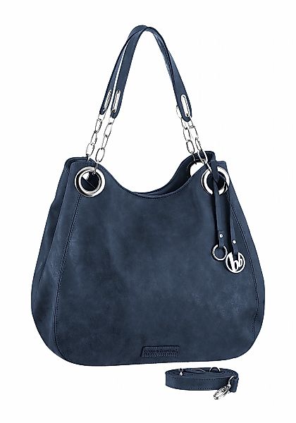 Bruno Banani Henkeltasche, mit Schmuckanhänger und silberfarbenen Details günstig online kaufen