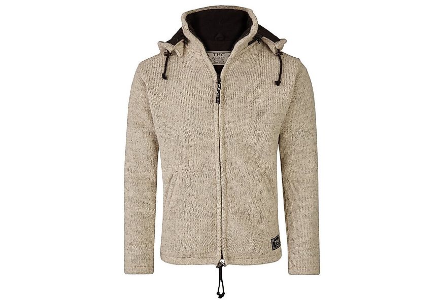 THC Natural Line Strickjacke THC Schafwollstrickjacke Baumwollfutter 853 we günstig online kaufen