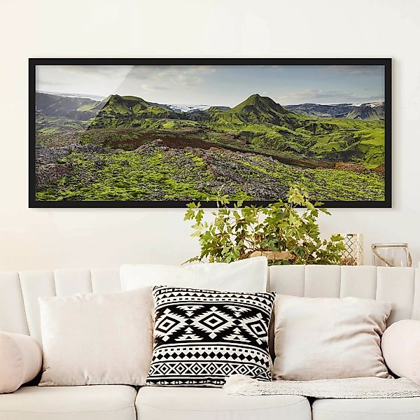 Bild mit Rahmen Natur & Landschaft - Panorama Rjupnafell Island günstig online kaufen