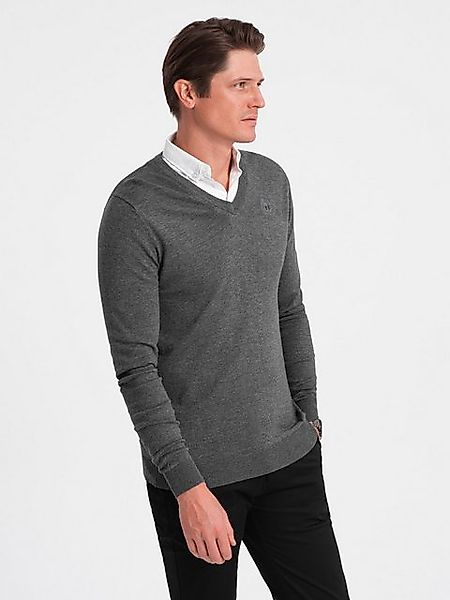 OMBRE V-Ausschnitt-Pullover Herrenpullover mit V-Ausschnitt und günstig online kaufen