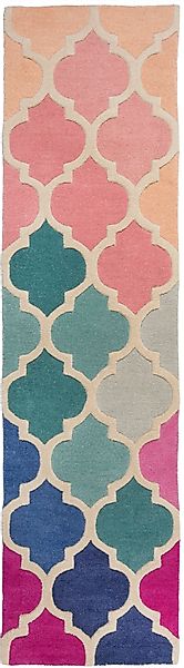FLAIR RUGS Läufer "Rosella" rechteckig 10 mm Höhe 100% Wolle, mehrfarbig, O günstig online kaufen