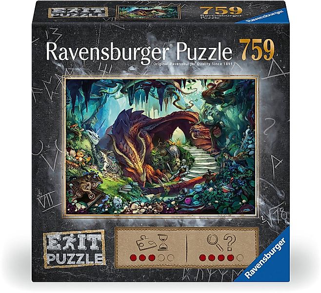 Ravensburger Puzzle EXIT, Puzzle, In der Drachenhöhle, 759 Puzzleteile, Mad günstig online kaufen