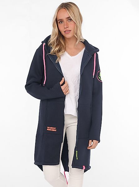 Zwillingsherz Jerseymantel Kapuze, Regular Fit, Langarm, günstig online kaufen