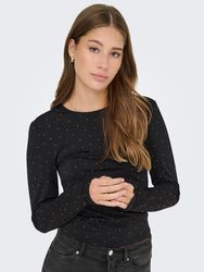 ONLY Langarmshirt ONLZITA L/S O-NECK TOP günstig online kaufen