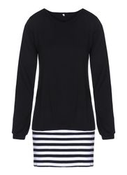 Mississhop Shirtkleid Damen Minikleid Kleid Tunika günstig online kaufen