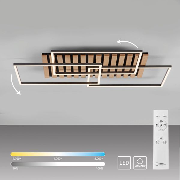 my home Deckenleuchte »Unnestad Akustikpaneele« LED-Board 2 Stk. warmweiß - günstig online kaufen