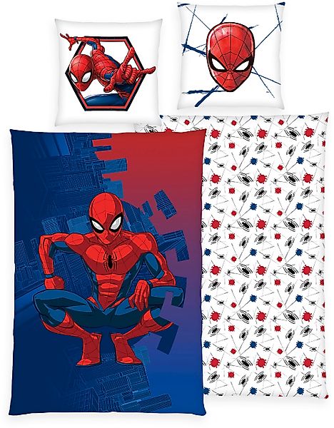 Spiderman Bettwäsche "Spiderman" 2 tlg. mit coolem Motiv günstig online kaufen
