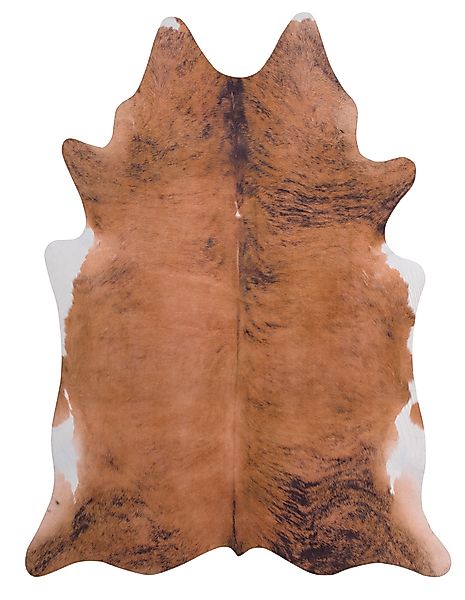my home Teppich Kuhfell-Look, Kunstfell, fellförmig, günstig online kaufen