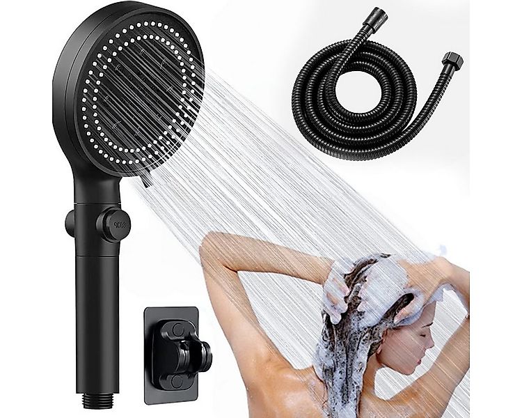 MOPUEA Handbrause Regenduschkopf Duschkopf,Hochdruck-Handbrause 5Sprühmodi, günstig online kaufen