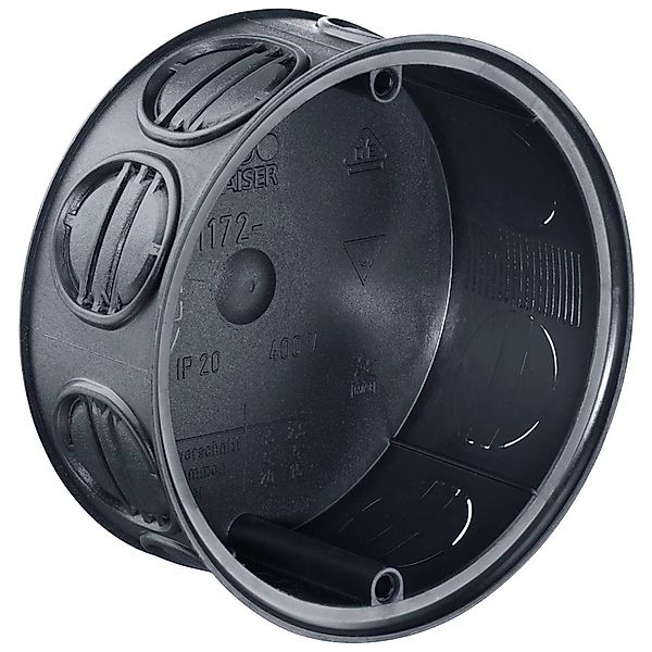 Kaiser Abzweigdose 1172-02 Schwarz Pack 25 Stück günstig online kaufen