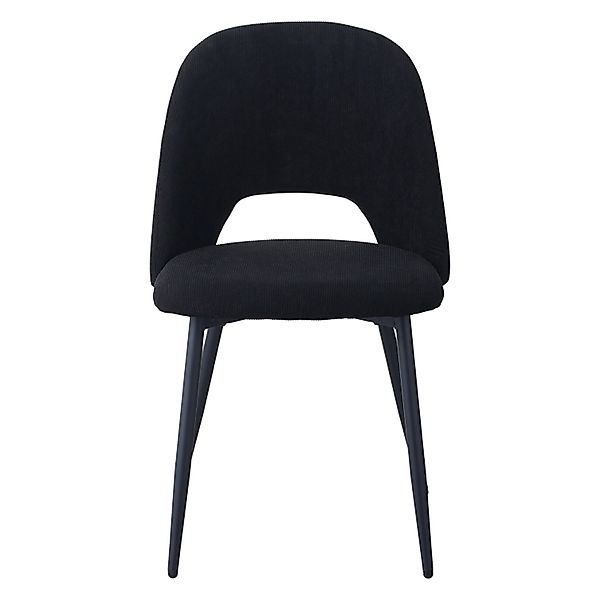 Albatros Esszimmerstuhl SILVI Cord 2er Set Schwarz günstig online kaufen