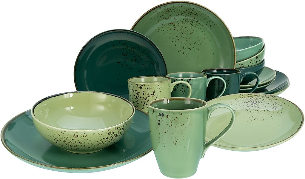 CreaTable Kombiservice »Geschirr-Set NATURE COLLECTION« Service, Handwerkli günstig online kaufen