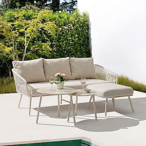 IDIMEX Gartenlounge-Set MYKONOS, Outdoor Dreisitzer Sofa günstig online kaufen