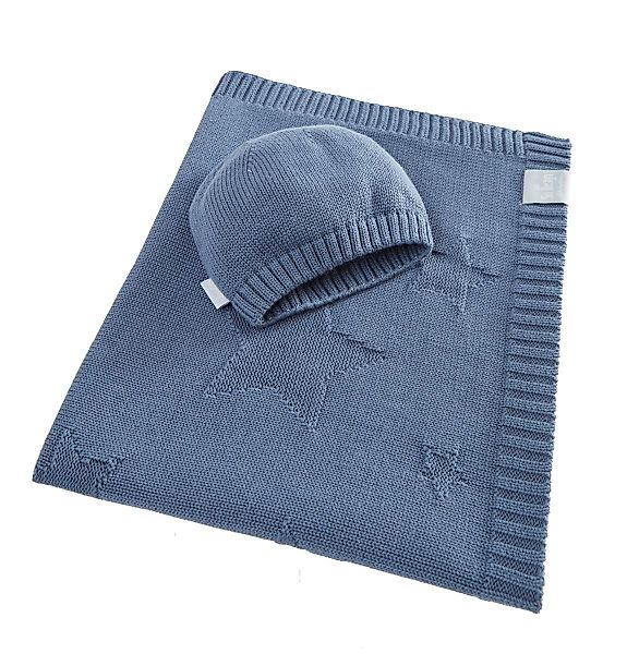 Babydecke 90x70cm - Strickdecke aus 100% günstig online kaufen