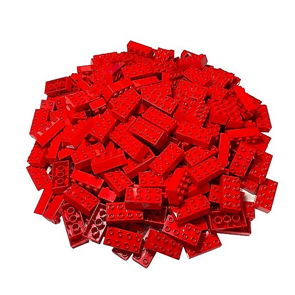 LEGO® Spielbausteine LEGO® Duplo 2x4 Steine Rot - 25 Stück - Grundbausteine günstig online kaufen
