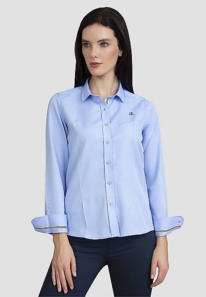 SIR RAYMOND TAILOR Klassische Bluse Lolas mit kleiner Marken-Stickerei günstig online kaufen