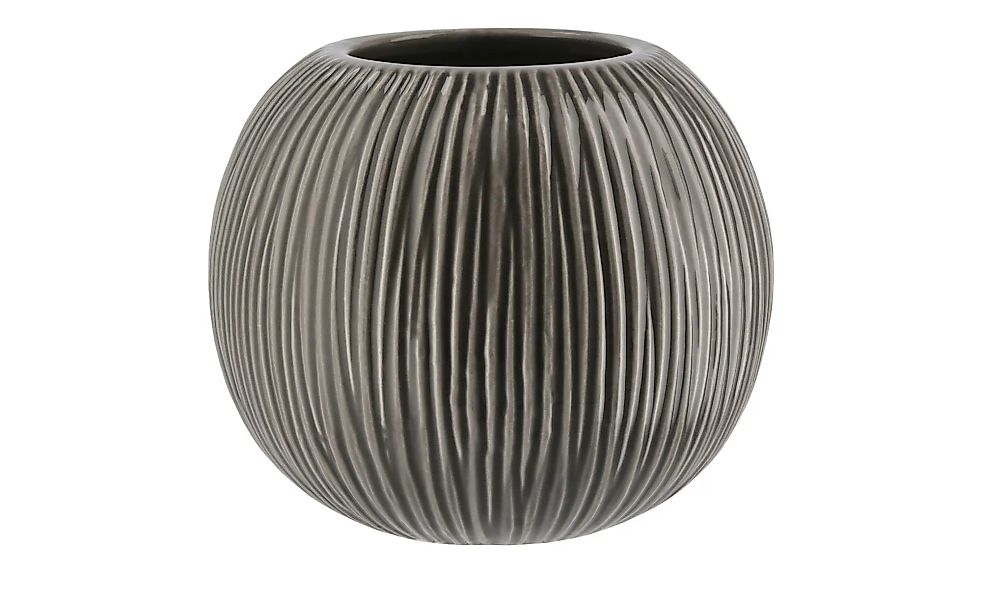 Vase - grau - Keramik - 13 cm - Dekoration > Vasen - Möbel Kraft günstig online kaufen