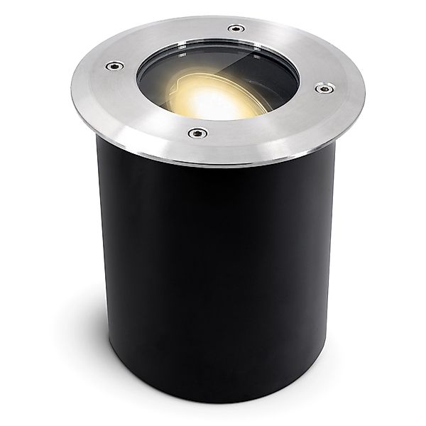 SSC-LUXon Juavi Bodeneinbaustrahler Außen Silber IP67 Schwenkbar mit GU10 L günstig online kaufen