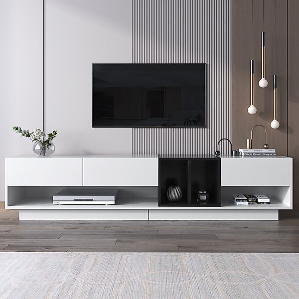 REDOM Lowboard TV-Schrank 190 cm Hochglanz günstig online kaufen