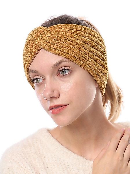 axy Haarband Damen Strick Stirnband mit Twist Knoten HBW3, Strick Winter St günstig online kaufen