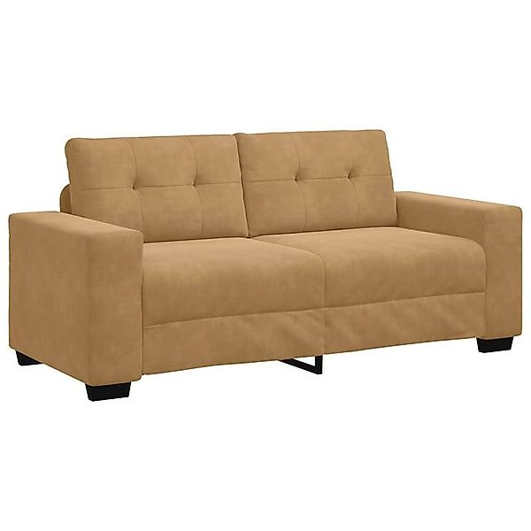 vidaXL Sofa Zweisitzer-Sofa Braun 140 cm Samt günstig online kaufen