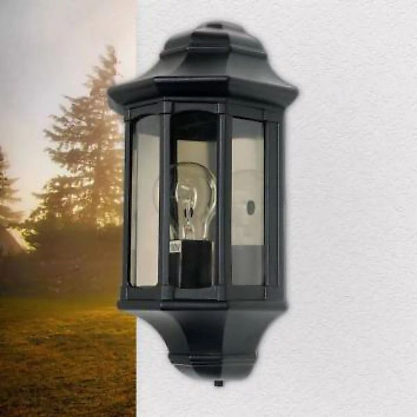 Wandlampe Außen Schwarz Vintage IP44 wetterfest günstig online kaufen