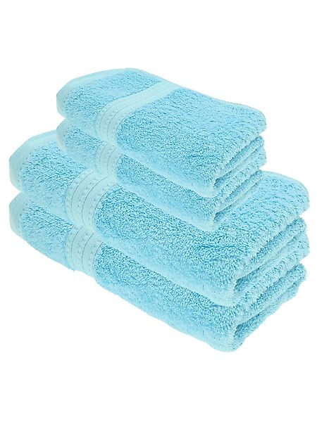 Julie Julsen Handtücher 4-Handtücher-Hellblau, Bio-Baumwolle (4-St) günstig online kaufen