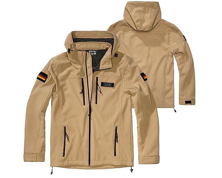 BWuM Outdoorjacke BWuM Tactical Softshell Jacke + Patch & Flaggen günstig online kaufen