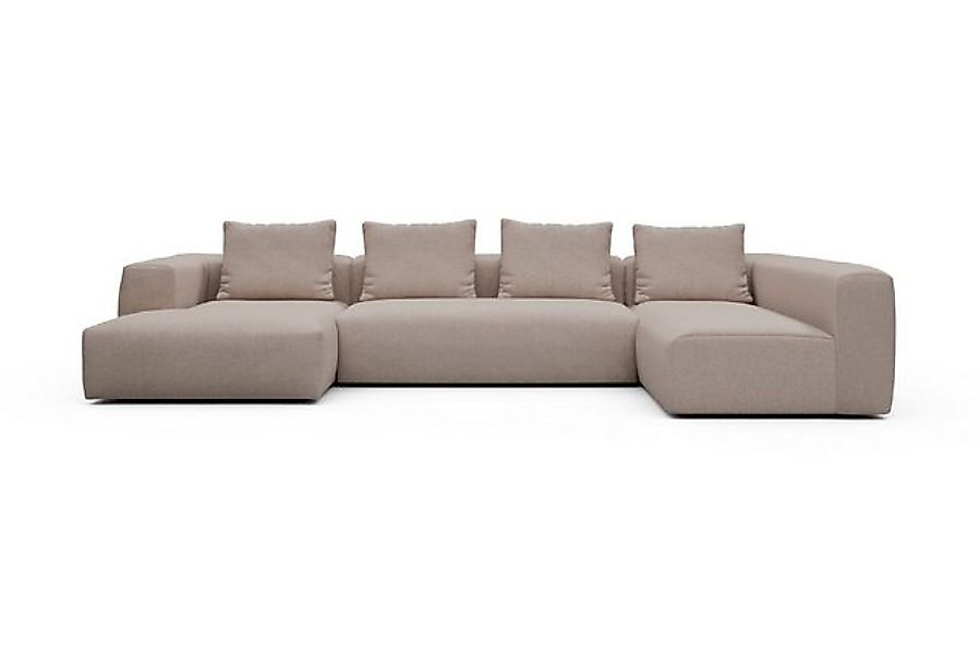 moebelfaktor Wohnlandschaft Fred Chaiselongue links mit 2-Sitzer und lange günstig online kaufen