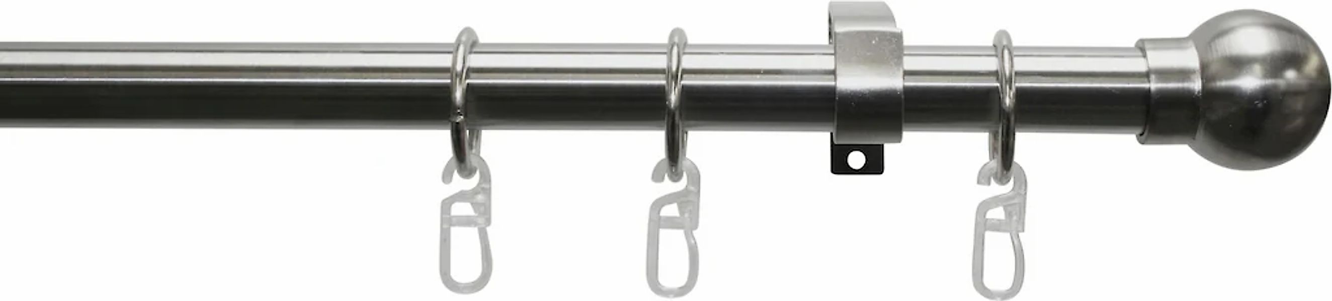 GARDINIA Gardinenstange "Set Metall" Ø 19 mm 1 läufig-läufig Fixmaß 1-Lauf günstig online kaufen