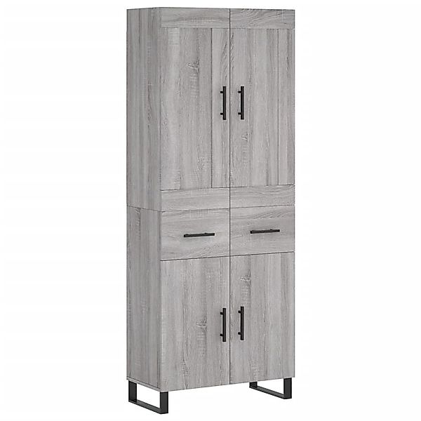 vidaXL Highboard Highboard Grau Sonoma 69,5x34x180 günstig online kaufen