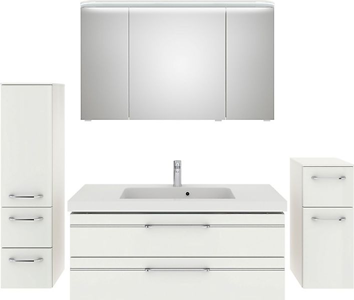 Saphir Badmöbel-Set »Balto Sprint 4-teilig, Mineralmarmor-Waschtisch mit LE günstig online kaufen