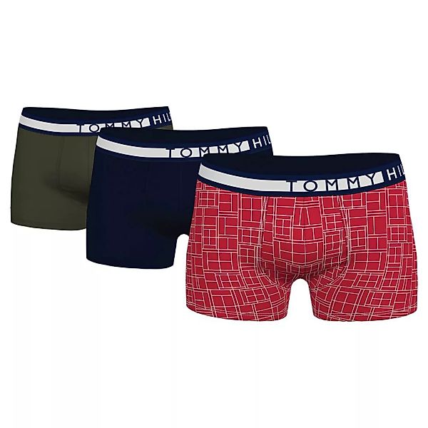 Tommy Hilfiger – Mehrfarbige Unterhosen mit seitlichem Logo am Bund, 3-er P günstig online kaufen