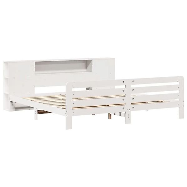 vidaXL Massivholzbett ohne Matratze Weiß 200x200 cm Kiefernholz 3309891 günstig online kaufen