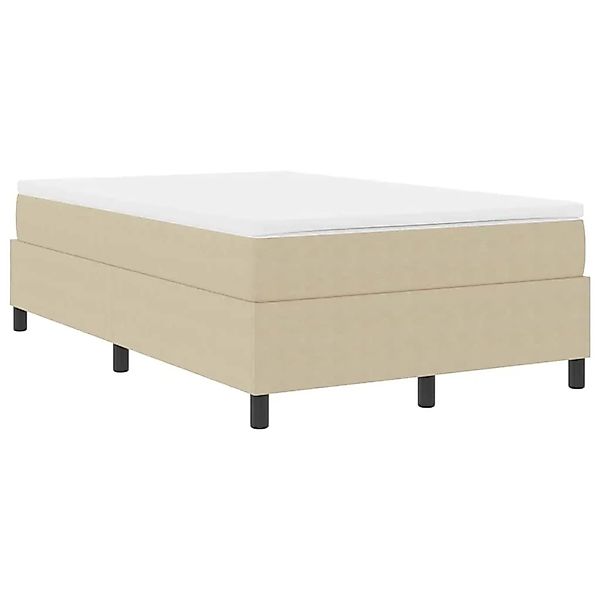 vidaXL Boxspringbett Hellgrau und Weiß 203 x 120 x 60 cm Cordstoff 3337461 günstig online kaufen