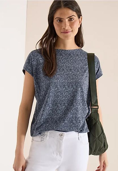 CECIL Shirt im Ausbrenner-Look mit Boatneck günstig online kaufen