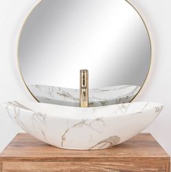 wohnwerk.idee Aufsatzwaschbecken Waschbecken Royal Lava Marmoroptik günstig online kaufen