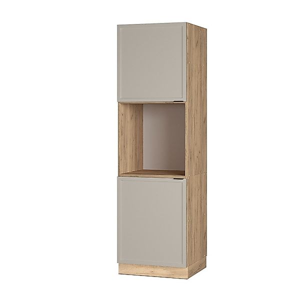 Vicco Herdumbauschrank Fame-Line, GrauBeige/Goldkraft Eiche, 60 günstig online kaufen