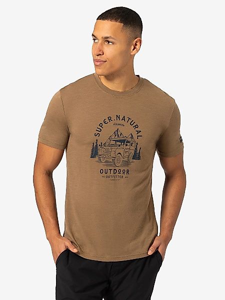 SUPER.NATURAL Print-Shirt für Herren, kurzam aus günstig online kaufen