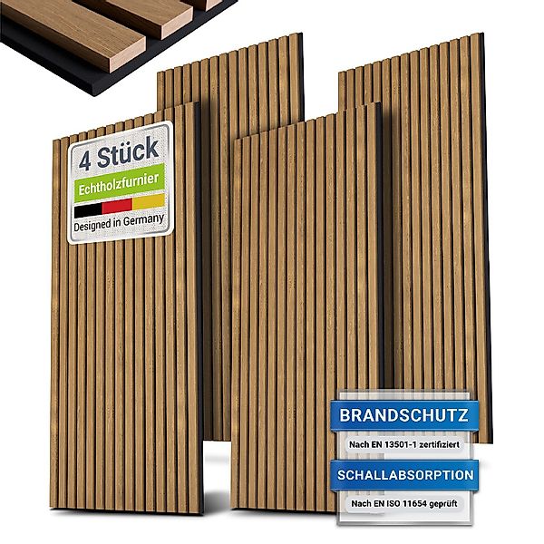 Juskys Wandpaneel, BxL: 60x120 cm, Schallabsorbierend, günstig online kaufen